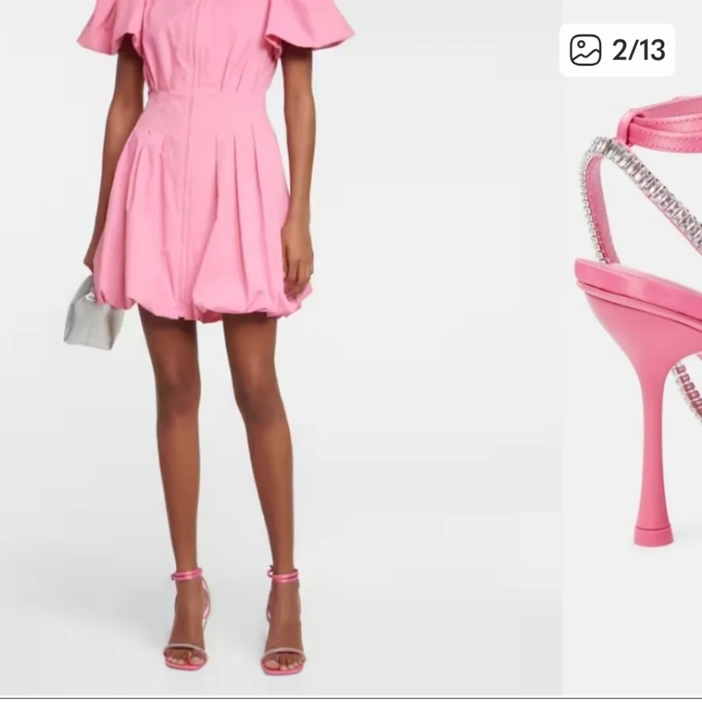 Jonathan Simkhai Luxon Crystal Pink Strappy‎ Heels